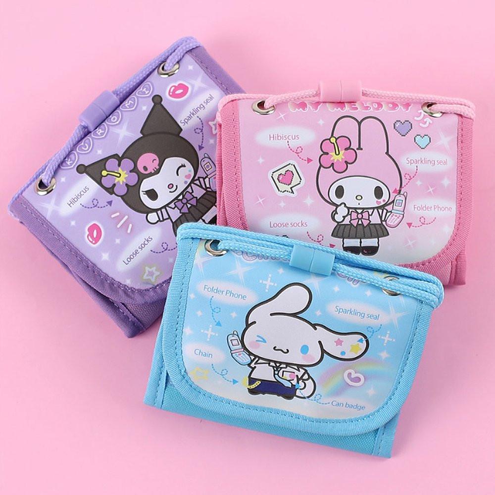 Sanrio Characters Velcro Necklace Wallet