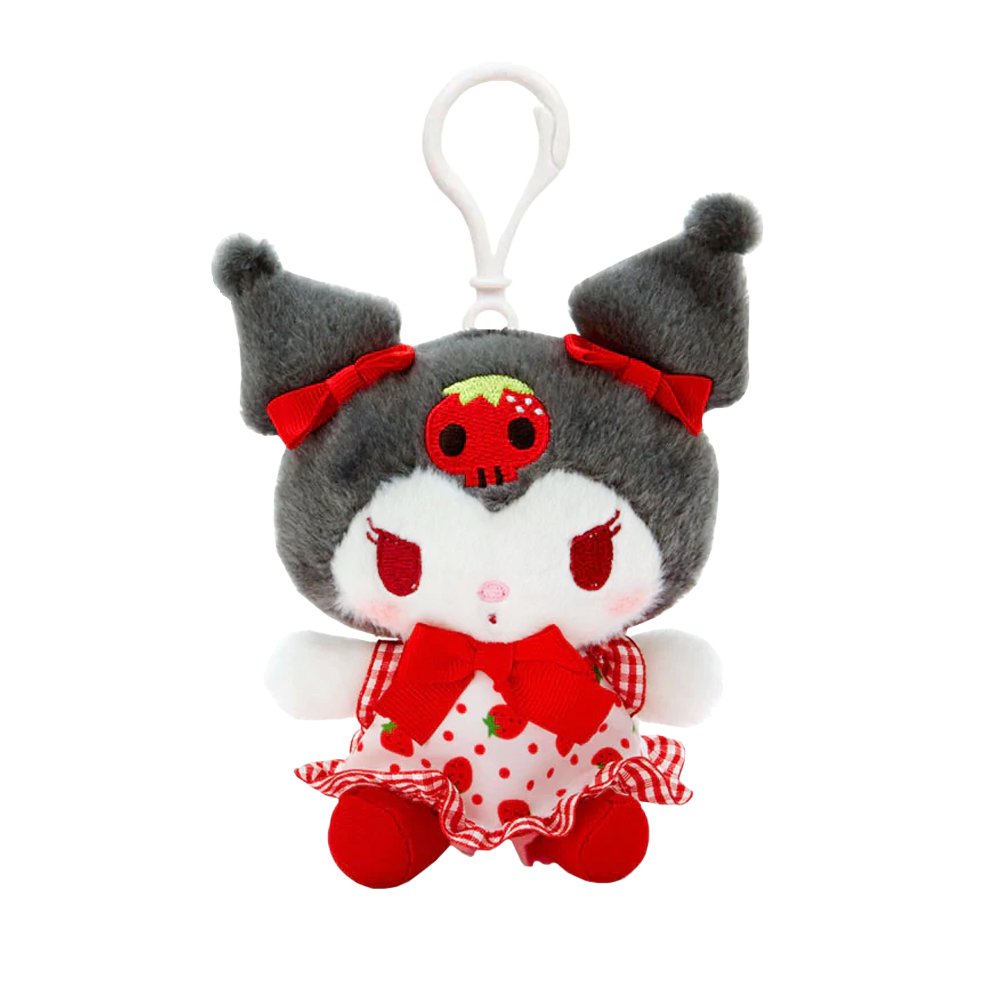 Sanrio Characters Clip-On Plush : Strawberry Dress