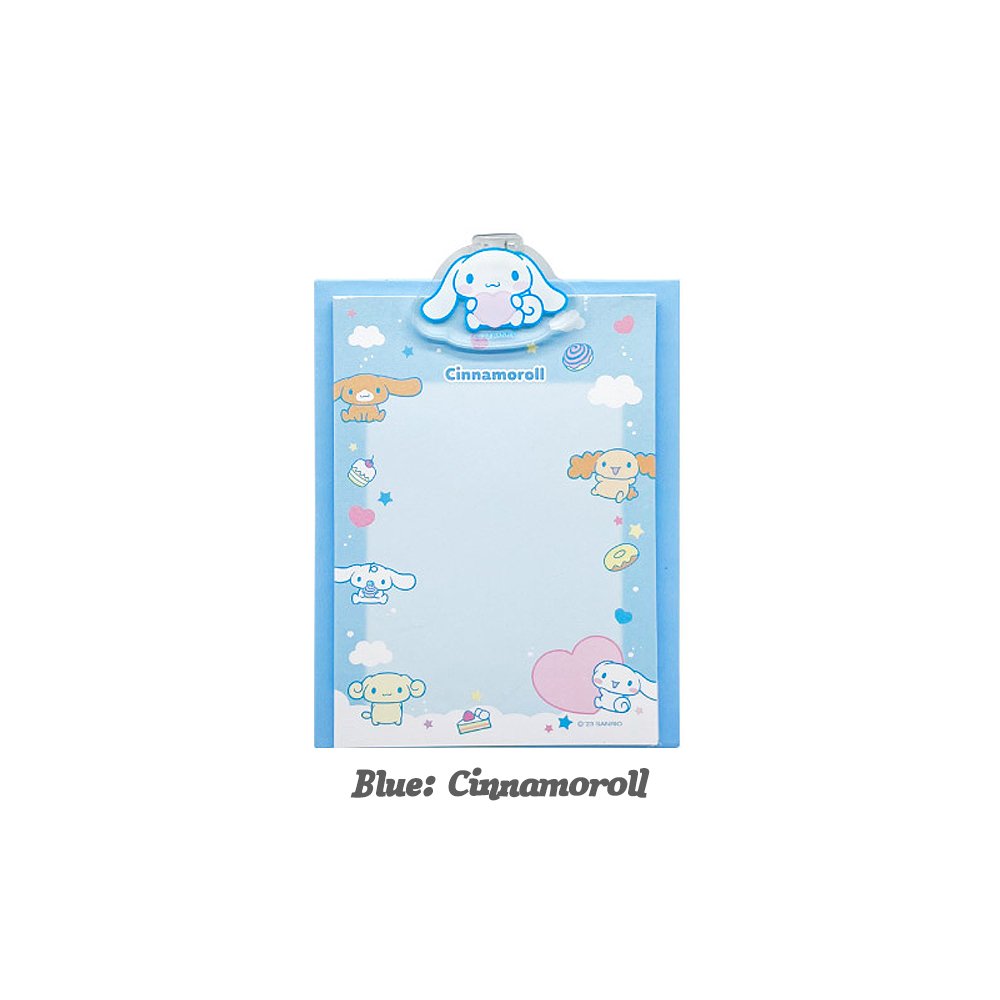 Sanrio Characters Mini Clip Board With Memo Pad