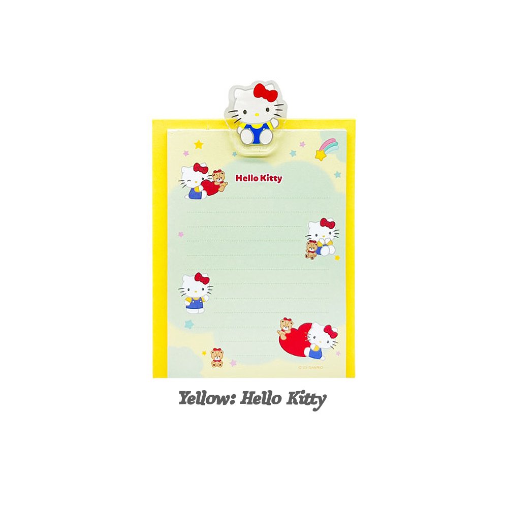 Sanrio Characters Mini Clip Board With Memo Pad