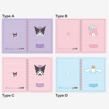 Sanrio Characters 5 Section Notebook