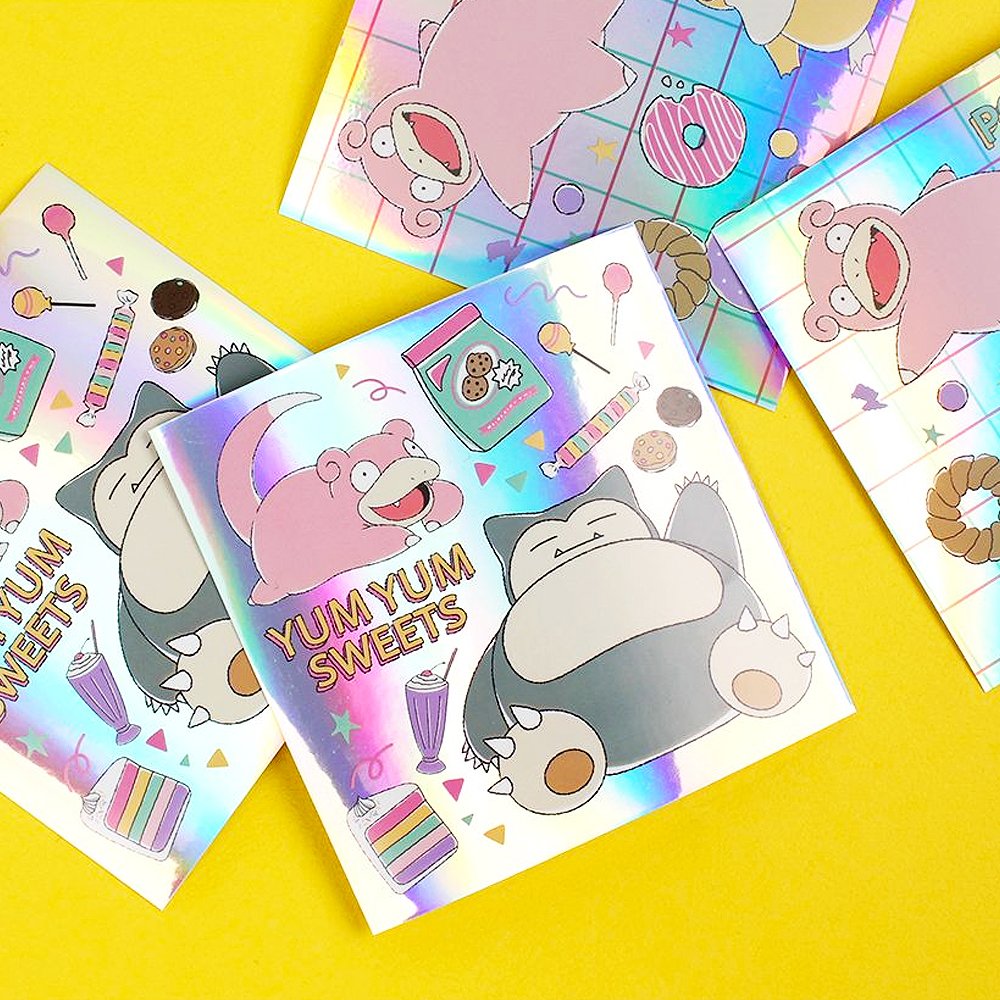 Pokemon Deco Sticker Sheets : Rainbow