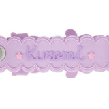 Kuromi Smile Face Beaded Keychain