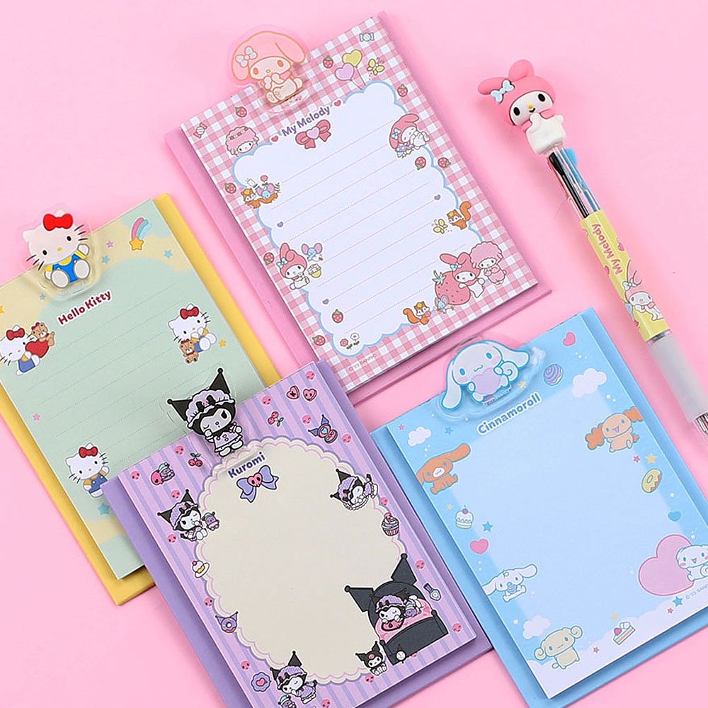 Sanrio Characters Mini Clip Board With Memo Pad