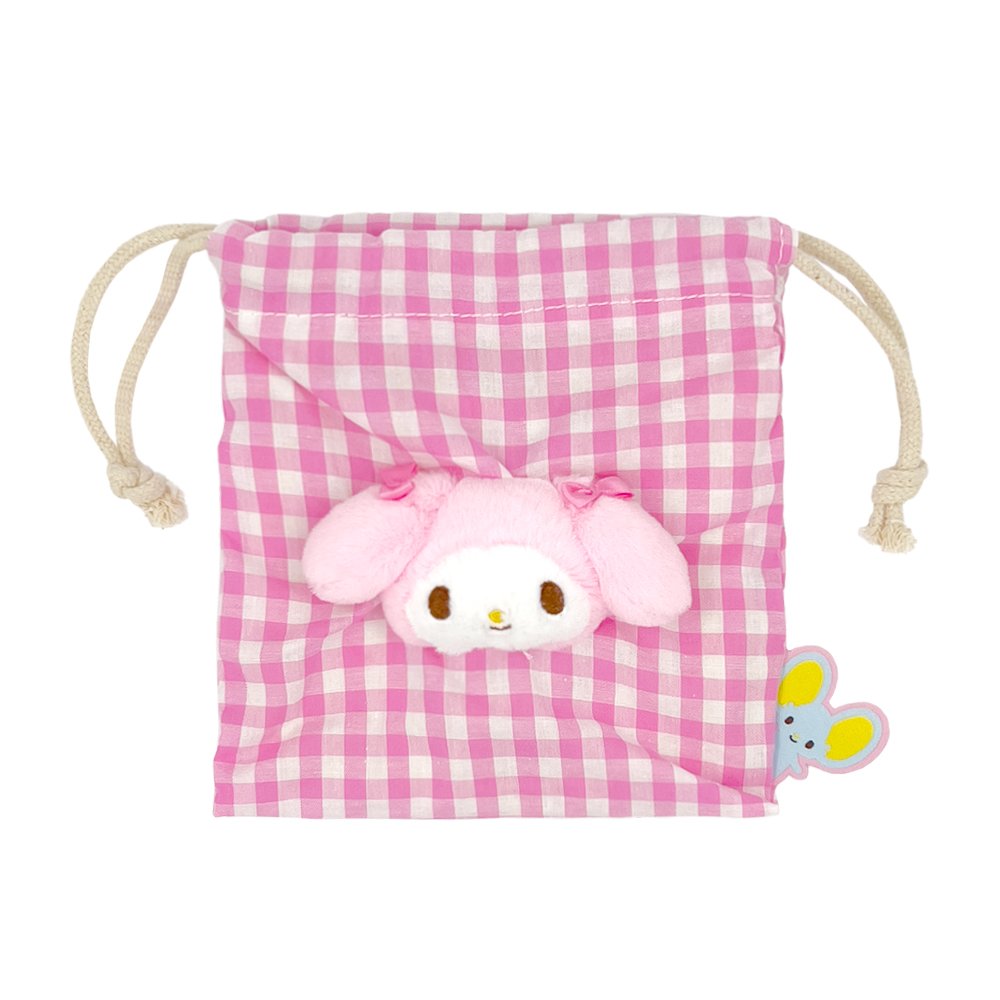 Sanrio Characters Checker Drawstring Pouch