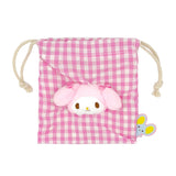 Sanrio Characters Checker Drawstring Pouch