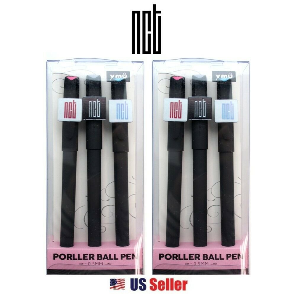 [6-in-1] NCT Black Ballpoint Pen Set