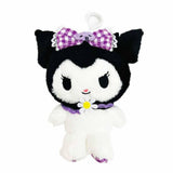 Sanrio Kuromi Wing Gingham Clip-On Plush