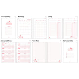 Sanrio Characters 4-Months Study Planner Set : Cutie