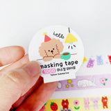 [Random] Illustration Masking Tape 2pcs Set