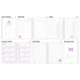 Sanrio Characters 4-Months Study Planner Set : Cutie