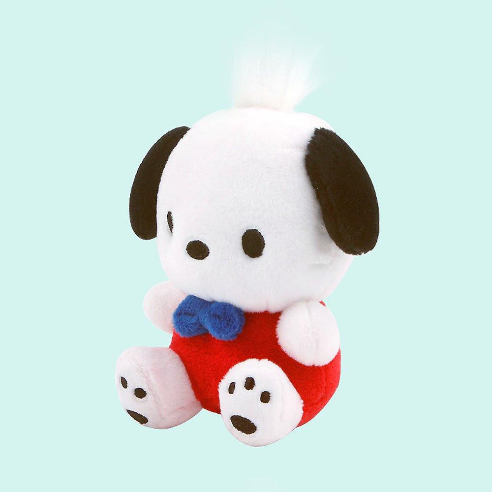 Sanrio Pochacco Blue Bowtie Clip-On Plush