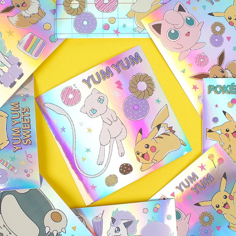 Pokemon Deco Sticker Sheets : Rainbow