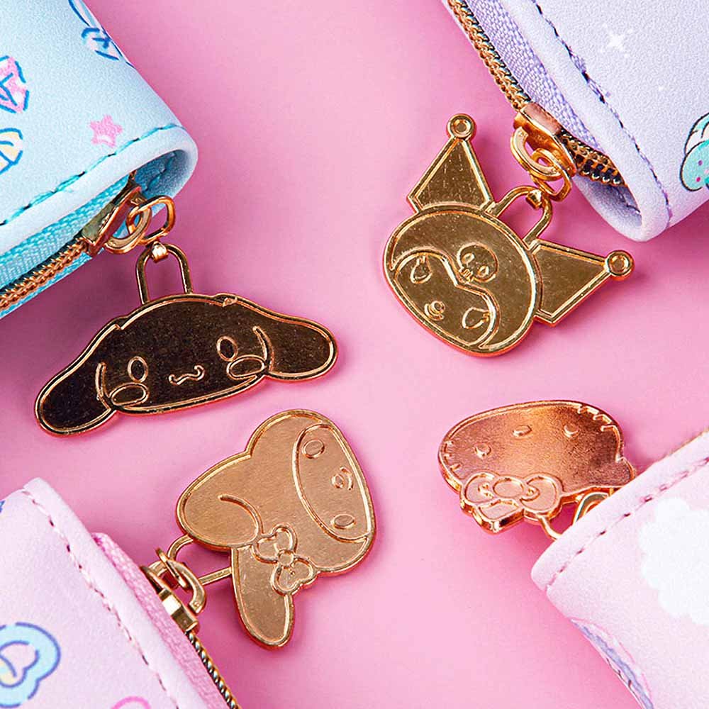 Hello Kitty Wallet Gold Zipper Charm