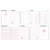 Sanrio Characters 4-Months Study Planner Set : Cutie