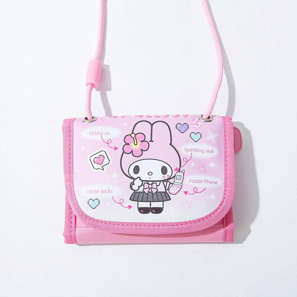 Sanrio Characters Velcro Necklace Wallet