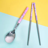 Sanrio Kuromi Spoon & Chopstick Set