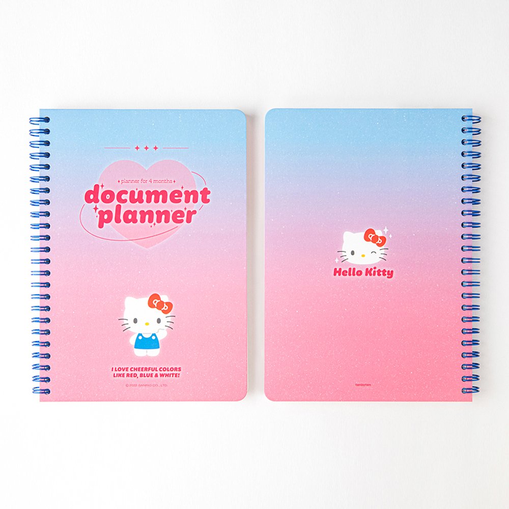 Sanrio Characters 4-Months Study Planner Set : Cutie